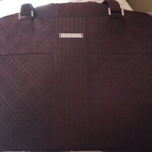 Vintage Vera Bradley Burgundy Microfiber Quilted Laptop Tote